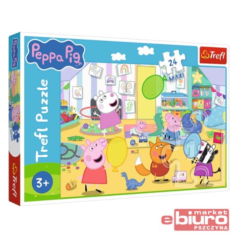PUZZLE 24 MAXI PIĘKNA PEPPA 14367 TREFL