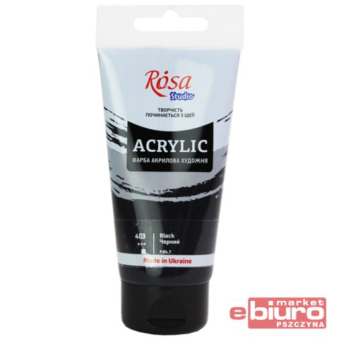 ROSA STUDIO FARBA AKRYLOWA 75ML BLACK 403