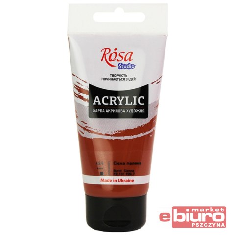 ROSA STUDIO FARBA AKRYLOWA 75ML BURNT SIENNA 424