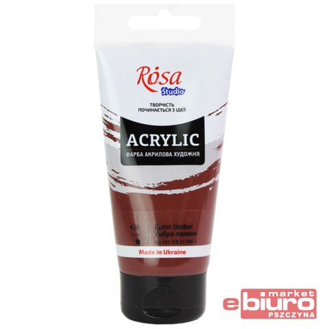 ROSA STUDIO FARBA AKRYLOWA 75ML BURNT UMBER 426