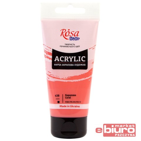ROSA STUDIO FARBA AKRYLOWA 75ML CORAL 438