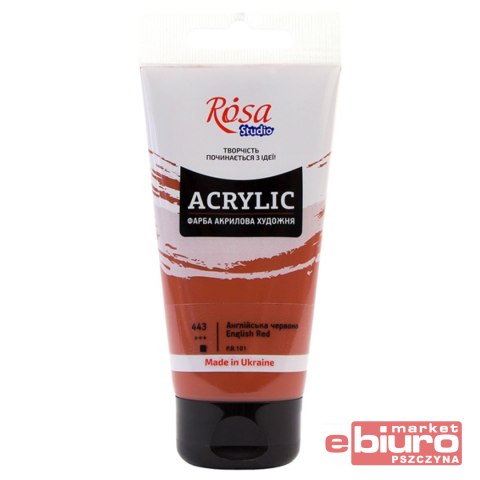 ROSA STUDIO FARBA AKRYLOWA 75ML ENGLISH RED 443