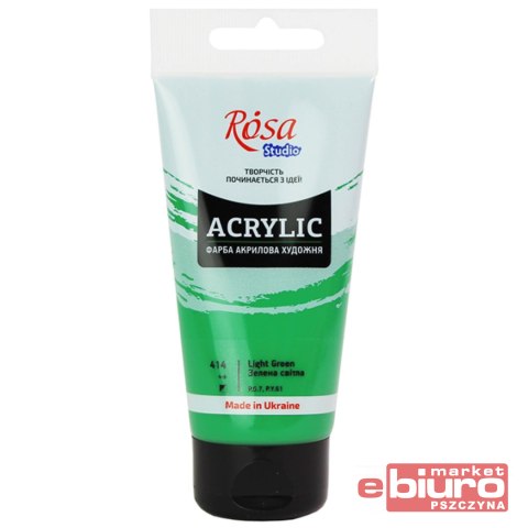ROSA STUDIO FARBA AKRYLOWA 75ML LIGHT GREEN 414