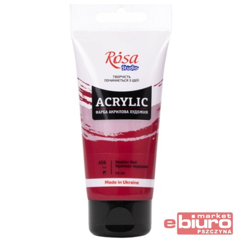 ROSA STUDIO FARBA AKRYLOWA 75ML MADDER RED 458