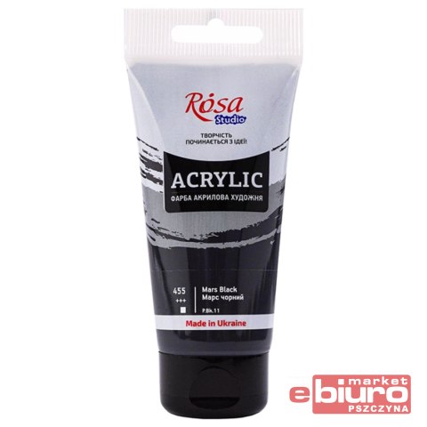 ROSA STUDIO FARBA AKRYLOWA 75ML MARS BLACK 455
