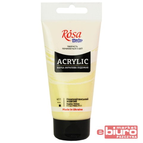 ROSA STUDIO FARBA AKRYLOWA 75ML NAPLES YELLOW 411