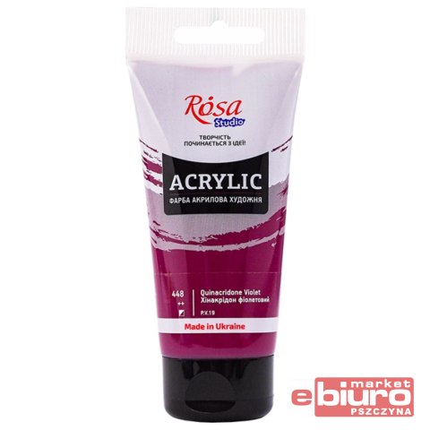 ROSA STUDIO FARBA AKRYLOWA 75ML QUINACRIDONE VIOLE