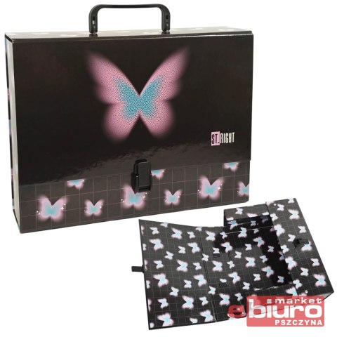 TECZKA Z RĄCZKĄ A4 XL ST. RINGHT PASTEL BUTTERFLY