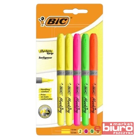 ZAKREŚLACZ HIGHLIGHTER GRIP A'5 BIC
