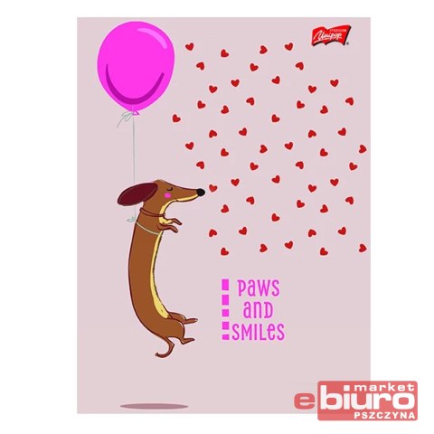 ZESZYT A4 32K LINIA DWUKOL LAM LOVELY DACHSHUND