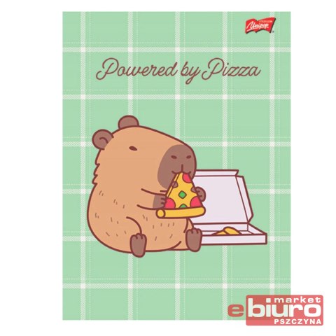 ZESZYT A4 32K LINIA DWUKOL LAMIN CAPYBARA MOOD UNI