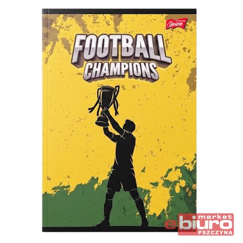 ZESZYT A5 32K KRATKA LAMIN FOOTBALL CHAMPIONS UNIP