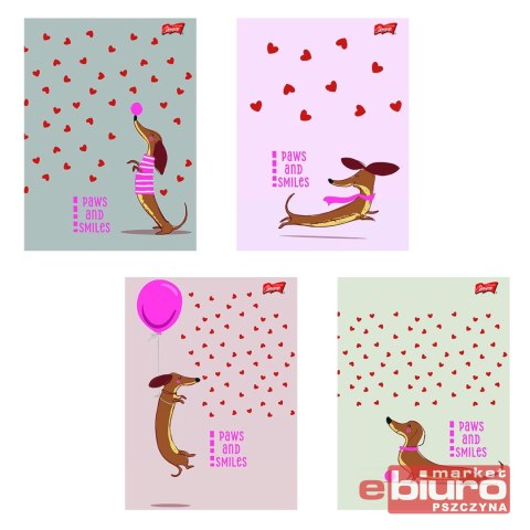 ZESZYT A5 32K LINIA PODW DWUKOL LAM LOVELY DACHSHU