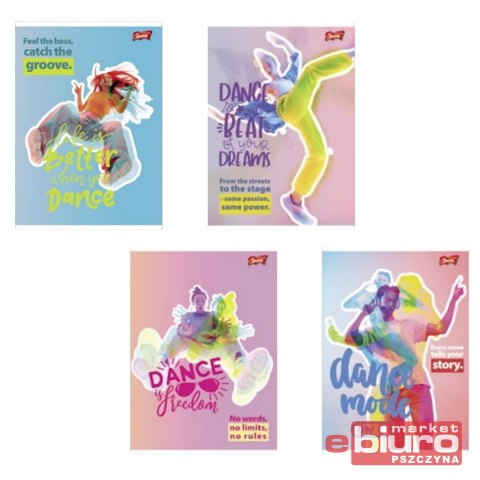 ZESZYT A5 60K KRATKA LAMIN DANCE MODE UNIPAP