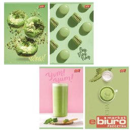 ZESZYT A5 60K KRATKA LAMIN GREEN DELICIOUS UNIPAP
