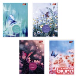 ZESZYT A5 96K KRATKA LAMIN BUTTERFLY MEADOW UNIPAP