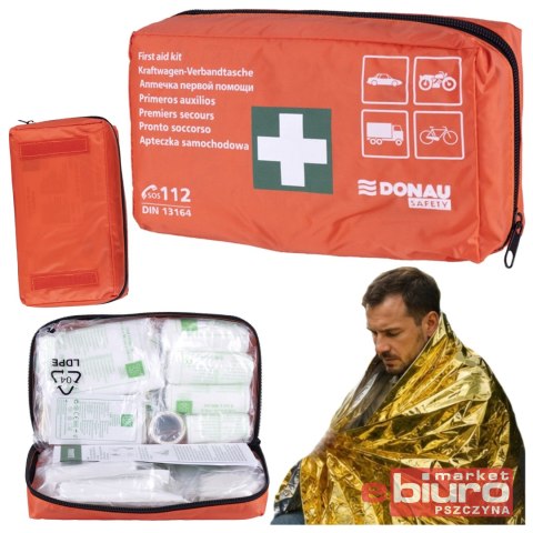 APTECZKA SAMOCHODOWA SAFETY, MATER. POMARAŃCZ