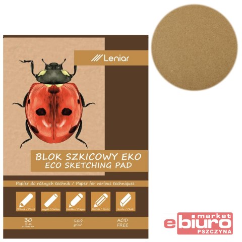 BLOK SZKICOWNIK BIEDRONKA A3 160G LENIAR