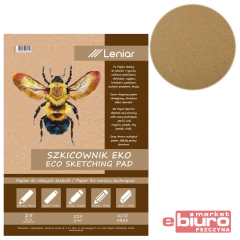 BLOK SZKICOWNIK PSZCZOŁA A3 225G 90817 LENIAR