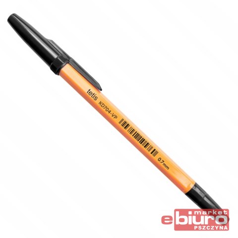 DŁUGOPIS 0,7MM WKŁAD CZARNY KD704-VP TETIS
