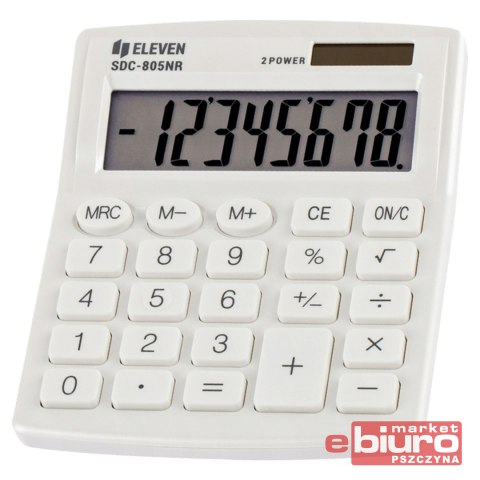KALKULATOR BIUROWY SDC-805NR-WH BIAŁY ELEVEN