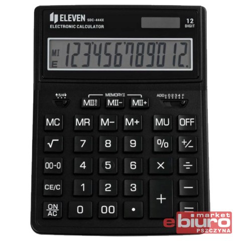 KALKULATOR BIUROWY SDC444X-BK CZARNY PERŁA ELEVEN