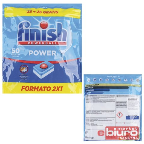 KAPSUŁKI DO ZMYWARKI FINISH POWERBALL FRESH A'50