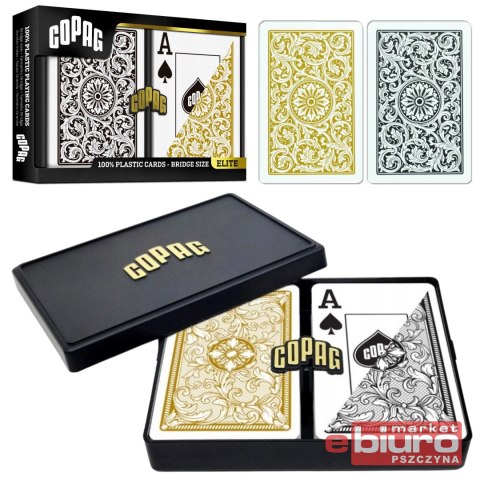 KARTY DO GRY POKER COPAG JUMBO BL/GOLD CARTAMUNDI
