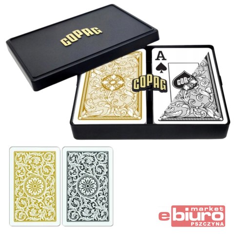 KARTY DO GRY POKER COPAG JUMBO BL/GOLD CARTAMUNDI