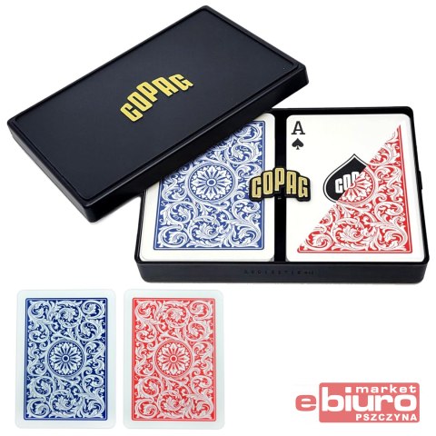 KARTY DO GRY POKER COPAG JUMBO BL/RED CARTAMUNDI