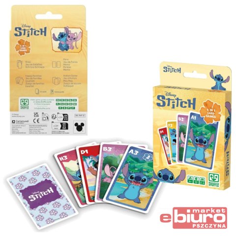 GRA KARCIANA STITCH DISNEY 4W1 SHUFFLE CARTAMUNDI