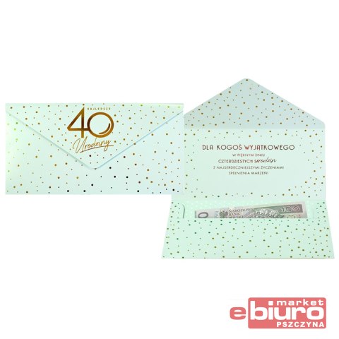 KOPERTA PODARUNKOWA KOP-054 URODZINY 40 ELITE