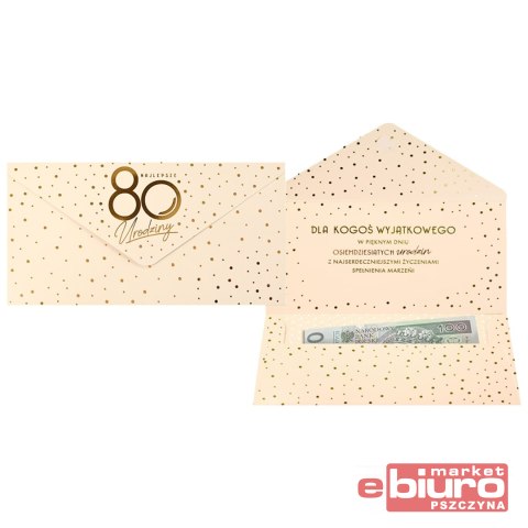 KOPERTA PODARUNKOWA KOP-059 URODZINY 80 ELITE