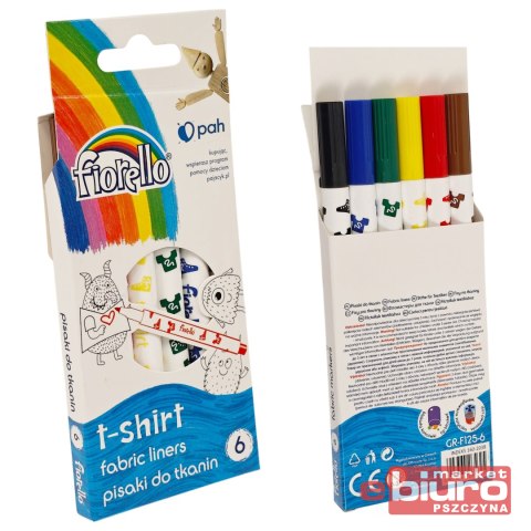 PISAKI T-SHIRT DO TKANIN FIORELLO GR-F125 6 KOLOR