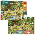 PUZZLE 100 RODZINA TREFLIKÓW KOCI ŚWIAT 16587 TREF