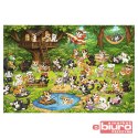PUZZLE 100 RODZINA TREFLIKÓW KOCI ŚWIAT 16587 TREF