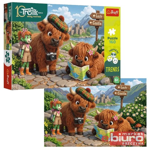 PUZZLE 160 RODZINA TREFLIKÓW UROCZA KRÓWKA TREFL