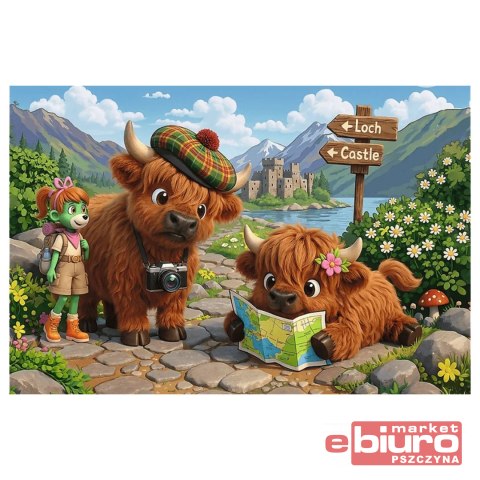 PUZZLE 160 RODZINA TREFLIKÓW UROCZA KRÓWKA TREFL