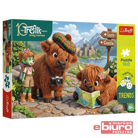 PUZZLE 160 RODZINA TREFLIKÓW UROCZA KRÓWKA TREFL