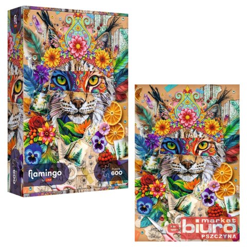 PUZZLE 600 FLAMINGO BYTREFL KOLAŻ INSPIRACJI 12202