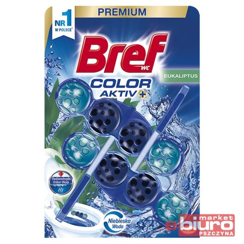 ZAWIESZKA DO WC BREF COLOR ACTIVE EUKALITUS 2X50G