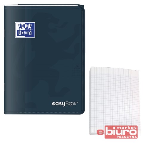 ZESZYT OXFORD EASYBOOK A5 60 KARTEK KRATKA 90G MIX