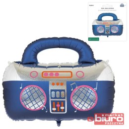 BALON FOLIOWY BOOMBOX 88X70,5CM GRANATOWY PARTYDEC