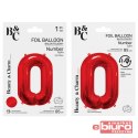 BALON FOLIOWY CYFRA 0 CZERWONA 85CM GODAN