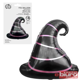 BALON FOLIOWY KAPELUSZ CZAROWNICY 51X50CM GODAN