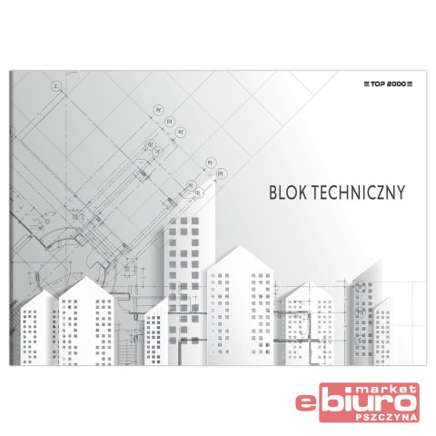 BLOK TECHNICZNY TOP 2000 BASIC A4 10K BIAŁY