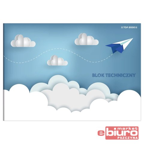 BLOK TECHNICZNY TOP 2000 BASIC A4 10K BIAŁY