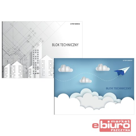 BLOK TECHNICZNY TOP 2000 BASIC A4 10K BIAŁY