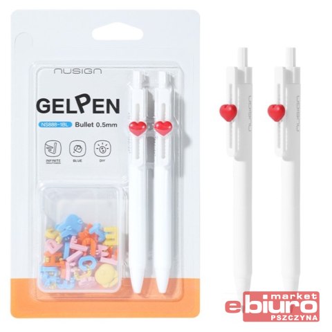 DŁUGOPIS ŻELOWY PUZZLE NIEBIESKI A'2 + UZUP NUSING