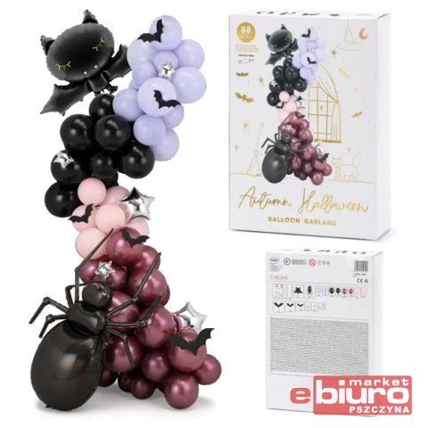 GIRLANDA BALONOWA HALLOWEEN 210x120CM MIX PARTYDEC